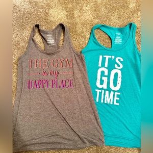 Two Motivational Workout Tanks